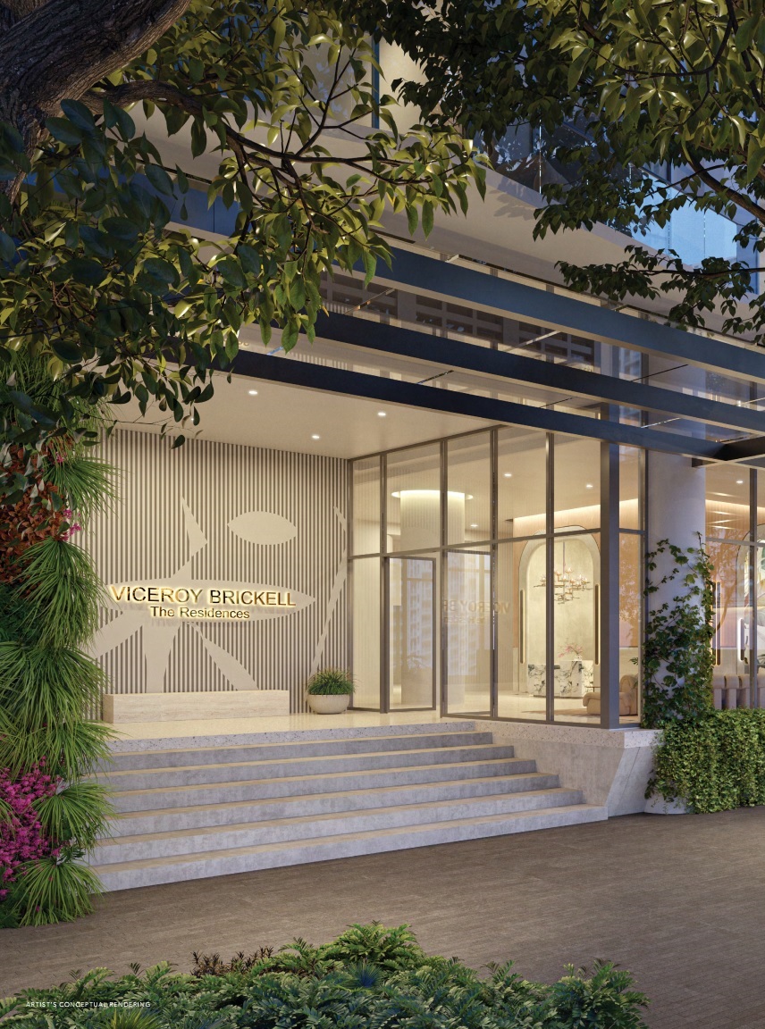 Luxury interior design by Meyer Davis at Viceroy Brickell luxury condos