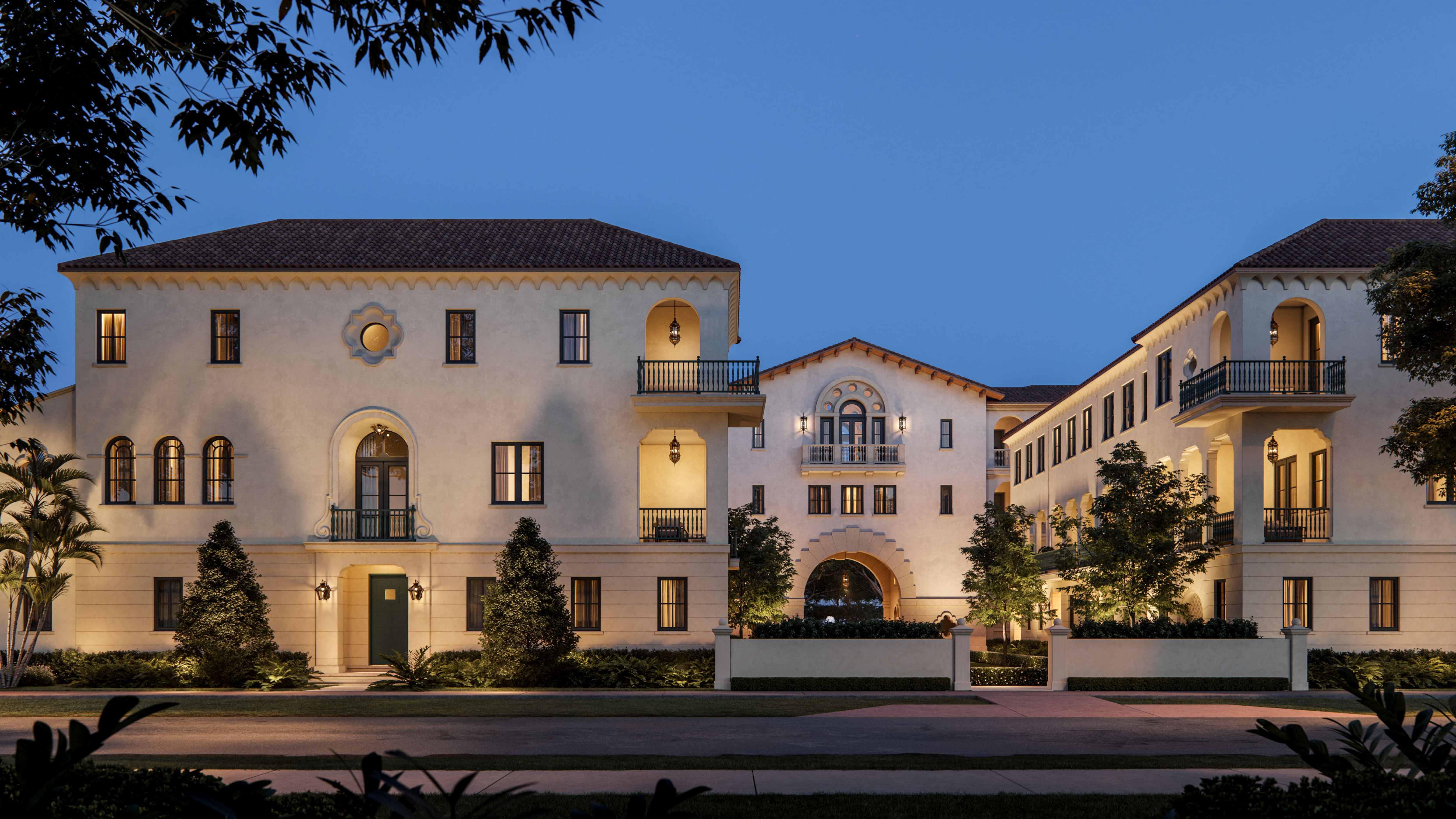 Spanish-colonial architecture of The Village at Coral Gables Luxury Coral Gables Homes